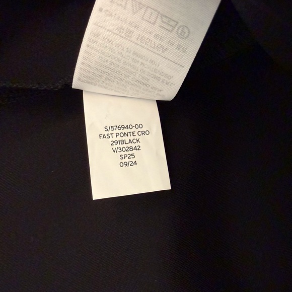 Gap High Rise Double Knit Crop Kick Black Pants Size M - Picture 6 of 11